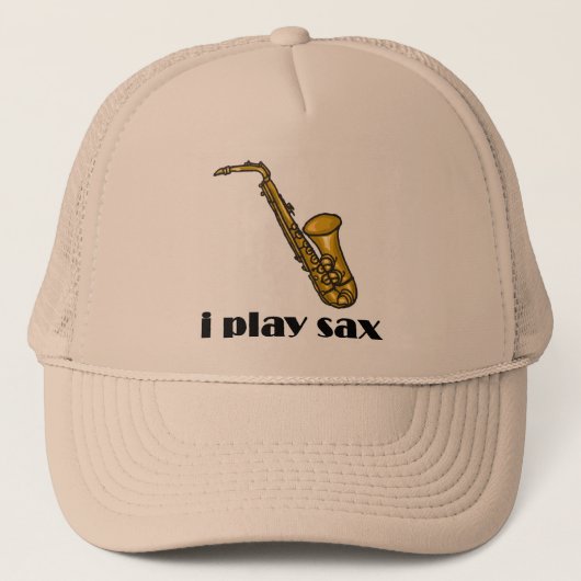 I Play Sax Trucker Pet (Voorkant)