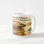 “I Plugging Love Christmas” Cute Christmas Pug Mug Koffiemok (Voorkant rechts)