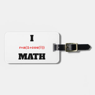 I Polar Equation (I Heart) Wiskunde Bagagelabel