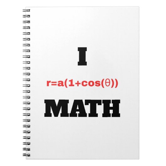 I Polar Equation (I Heart) Wiskunde Notitieboek (Voorkant)