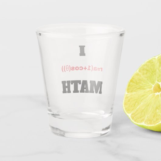 I Polar Equation (I Heart) Wiskunde Shot Glas (Achterkant)