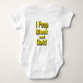 I Poop Black en Gold Romper (Achterkant)