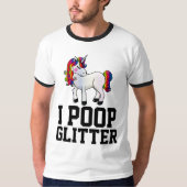 I POOP GLITTER UNICORN T-SHIRTS T - SHIRTS (Voorkant)