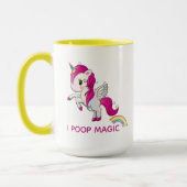 I Poop Magic Funny Unicorn Gezegde Mok (Links)