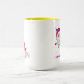 I Poop Magic Funny Unicorn Gezegde Mok (Midden)