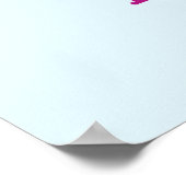 I Poop Magic Funny Unicorn Gezegde Poster (Hoek)