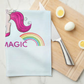 I Poop Magic Funny Unicorn Gezegde Theedoek (Quarter Fold)