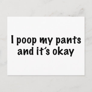 I Poop My Pants Briefkaart