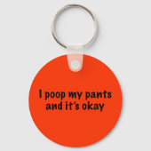 I Poop My Pants Sleutelhanger (Voorkant)