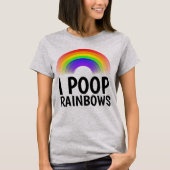 I POOP RAINBOWS Funny T-shirts (Voorkant)