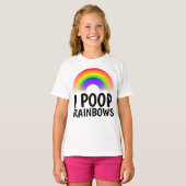 I POOP RAINBOWS Funny T-shirts (Voorkant volledig)