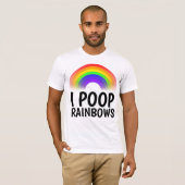 I POOP RAINBOWS T-shirts (Voorkant volledig)