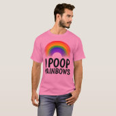 I POOP RAINBOWS T-shirts (Voorkant volledig)