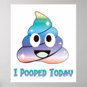 I pooped today poster (Voorkant)