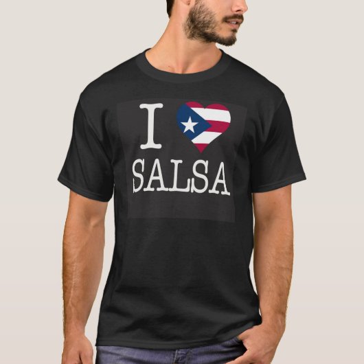 I PR Heart SALSA Black 2 T-shirt (Voorkant)