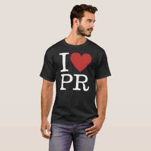 I ❤️ PR voor PR Medewerkers CUSTOM Mannen T-shirt