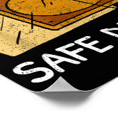 I Practice Safe Decks Trading Card Game Pun Humor  Poster (Hoek)
