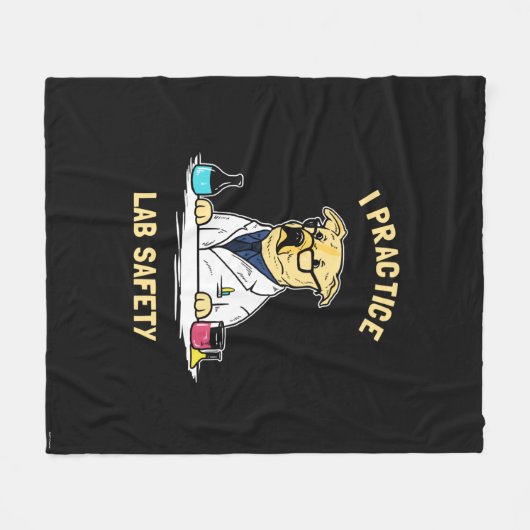 I Praktische Lab-veiligheid Fleece Deken (Voorkant (Horizontaal))