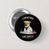 I Praktische Lab-veiligheid Ronde Button 5,7 Cm (Voorkant /achterkant)