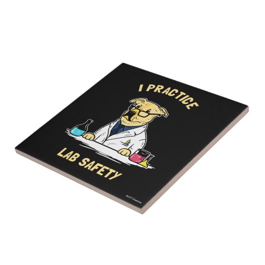 I Praktische Lab-veiligheid Tegeltje (Zijkant)