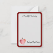 “I Prayed for You Today” Immaculate Heart Notecard Notitiekaartje (Achterkant)