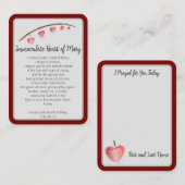 “I Prayed for You Today” Immaculate Heart Notecard Notitiekaartje (Voorkant / Achterkant)