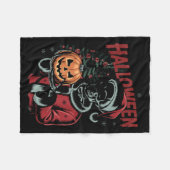 I Prefer Halloween Christmas Creepy Cute Skeleton  Fleece Deken (Voorkant (Horizontaal))