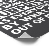 I Prefer Not To Think Before Speaking Funny Adult Poster (Hoek)