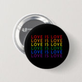 I Promise To Teach Love - Diversity, Equality and Ronde Button 5,7 Cm (Voorkant /achterkant)