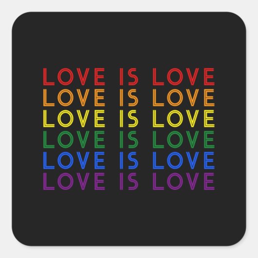 I Promise To Teach Love - Diversity, Equality and Vierkante Sticker (Voorkant)