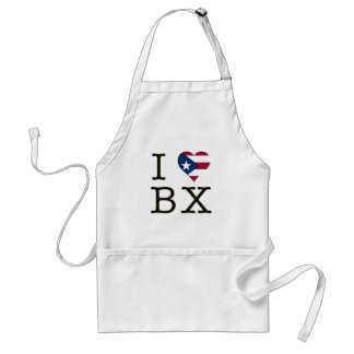 I Puerto Rican Heart the Bronx, New York Standaard Schort