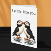 I Puffin Love You Valentijnsdag Jubileum Kaart
