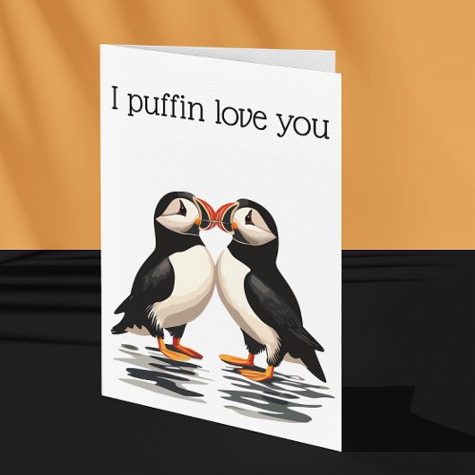 I Puffin Love You Valentijnsdag Jubileum Kaart