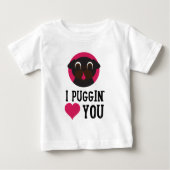 I Puggin'Love You Black Pug (Voorkant)