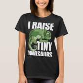 I pull up little dinosaurs  funny chameleon t-shirt (Voorkant)