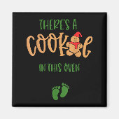 I Put A Cookie In That Oven Couples Christmas Preg Magneet (Voorkant)
