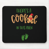 I Put A Cookie In That Oven Couples Christmas Preg Muismat (Voorkant)