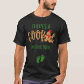 I Put A Cookie In That Oven Couples Christmas Preg T-shirt (Voorkant)