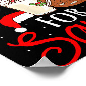 I Put Out For Santa Milk And Cookies Christmas Fun Poster (Hoek)