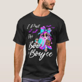 I Put The Boo In Boujee Funny Leopard Boujie Ghost T-shirt (Voorkant)