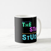 I Put the Stud in Study - Grappig Student Design Koffiemok (Voorkant rechts)