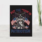 I Put The Tism In Patriotism Athletic Eagle  Kaart (Voorkant)