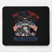 I Put The Tism In Patriotism Athletic Eagle  Muismat (Voorkant)