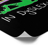 I Put The Y In Dyslexia Funny Cute Frog Poster (Hoek)