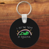 I Put The Y In Dyslexia Funny Cute Frog  Sleutelhanger (Voorkant)