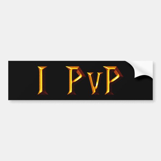 I PvP Bumpersticker (Voorkant)