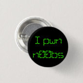 I pwn n00 bs ronde button 3,2 cm (Voorkant /achterkant)