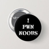 I Pwn Noobs Ronde Button 5,7 Cm (Voorkant /achterkant)