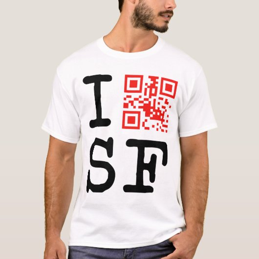 I QRCODE SF T-SHIRT (Voorkant)