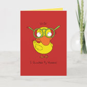I Quacked My Glasses - Duck Greeting Card Kaart (Voorkant)